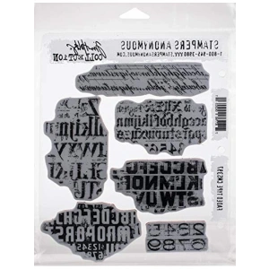 Damga Seti - Faded Tim Holtz Teması, Tek Beden