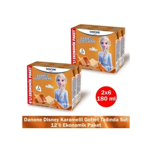Danone 6lı Mp Disney Karamelli ve Gofret Aromalı Uht Süt 6X180ML - x 2 Adet (Karakter Seçimi Yapılamamaktadır)