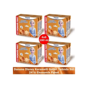 Danone 6lı Mp Disney Karamelli ve Gofret Aromalı Uht Süt 6X180ML - x 4 Adet (Karakter Seçimi Yapılamamaktadır)