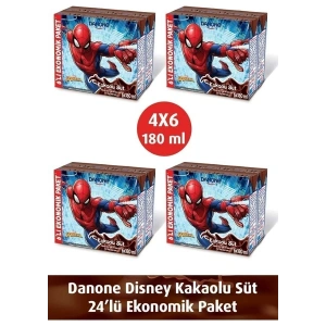 Danone Disney Kakaolu Uht Süt 180MLX6 x 4 Adet (Karakter Seçimi Yapılamamaktadır)