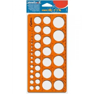 Darbelere Dayanıklı Daire Şablonu, 1-35 mm Çaplı