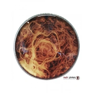 Darbuka Derisi - 9 inç Skyndeep ClearTone, Sarı Duman Desenli