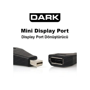 Dark Mini Display Port - Display Port (Dişi), Çoklu Ekran Desteği, Görüntü Dönüştürücü(DK-HD-AMDPXDP)
