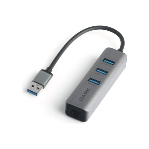 Dark USB Type-A To RJ45 Gigabit Ethernet ve 3xusb 3.0 Hub Çoklayıcı Adaptör (DK-AC-USB332GL)