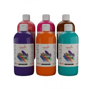 Dayanıklı Akrilik Boya Seti (6 x 500 gr)
