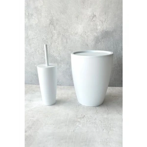 Dayanıklı Beyaz Banyo Aksesuarı Seti