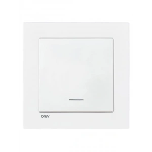 Dayanıklı Beyaz Işıklı Anahtar - C1 Mekanizma