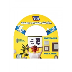 Dayanıklı Çift Taraflı Köpük Bant, 18 mm x 10 m