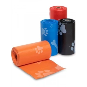 Dayanıklı Kedi ve Köpek Kaka Poşeti, 4 Rulo