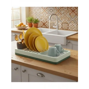 Dayanıklı Plastik Tezgah Üstü Bulaşıklık, 42x26x6 cm Çok Bölmeli Organizer