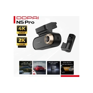 DDPAI N5 Pro Dual Araç Kamerası 4k+2k 4g Wifi 6 Gps Radar Park Gece Görüş Dashcam