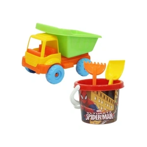 Dede Spiderman Küçük Kamyon Plaj Set