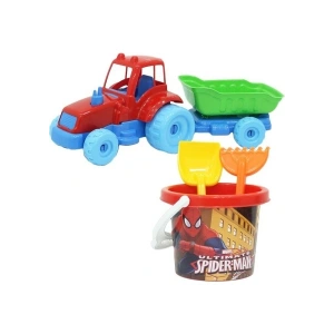 Dede Spiderman Traktör Plaj Seti