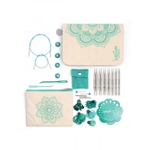 Değiştirilebilir Paslanmaz Çelik Örgü İğneleri Seti, 10 cm, 7 Farklı Boyut