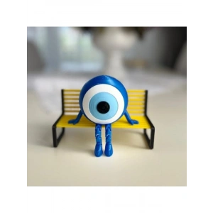 Dekoratif Bacaklı Nazar Boncuğu Figürü (9x8 cm)