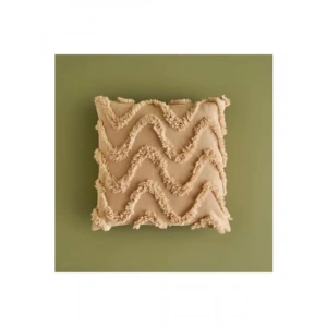 Dekoratif Bej Renk Yastık - 43 x 43 cm