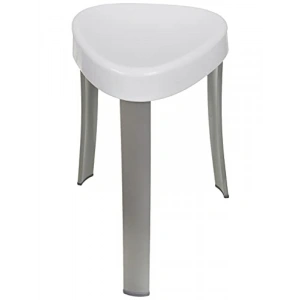 Dekoratif Beyaz Alüminyum Banyo Taburesi