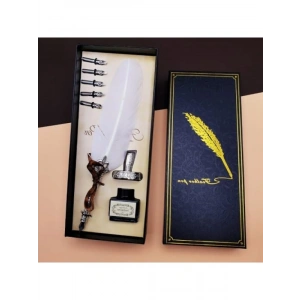 Dekoratif Divit Hokka Kalem Seti, Beyaz