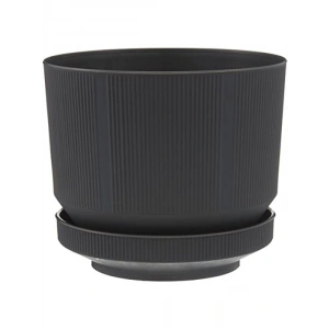 Dekoratif Saksı, Antrasit Renk, 3.3 Litre Kapasite, 18.5 cm