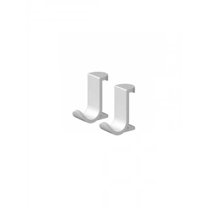 Delmeden Havlu Askısı - Mat Beyaz, 2 Adet