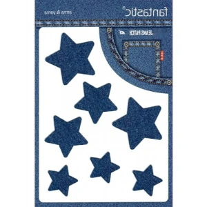 Denim Jeans Onarım ve Dekoratif Yıldız Kot Arma Patch