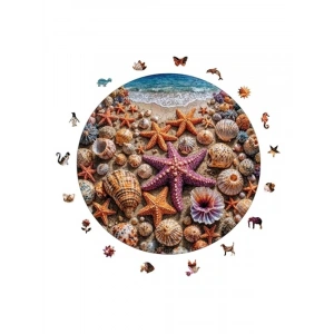 Denizdeki Hazine Temalı Ahşap Puzzle - 252 Parça, 29x29 cm Boyut