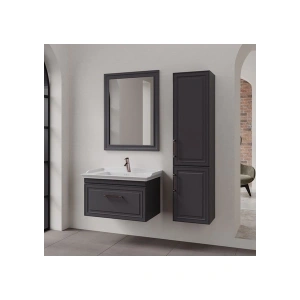 Denko Era 80 cm Antrasit Banyo Dolabı