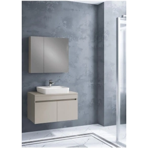 Denko Etna 80 cm Kül Gri Banyo Dolabı