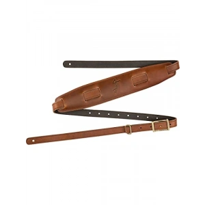 Deri Gitar Kayışı - Konyak Renk