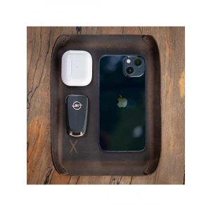 Deri Masaüstü Organizer, Çok Amaçlı Kullanım için Şık Tasarım