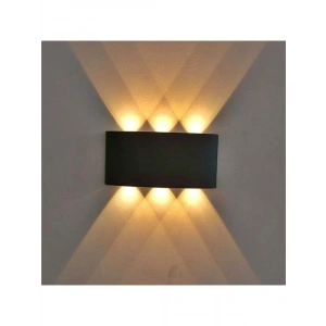 Desenli Çift Yönlü Duvar Aydınlatma Aplik - 10 Watt Amber Işık