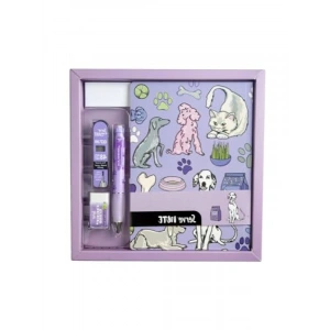 Desenli Lavanta Defter Seti - Özel Kutuda A5 Boyutunda