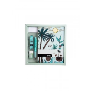 Desenli Nane Yeşili Defter Seti, Özel Kutuda