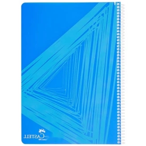 Desenli Spiralli Defter, A4, 80 Yaprak, Çizgili