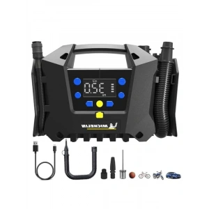 Dijital Basınç Göstergeli Şarjlı Lastik Pompası, 11.1Volt