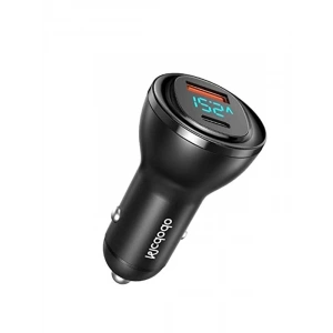 Dijital Göstergeli Araç Çakmak Şarj Aleti, 95W, Type-C ve USB Girişi