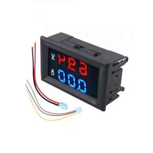 Dijital Voltmetre Ampermetre - DC 0-100V, 10A