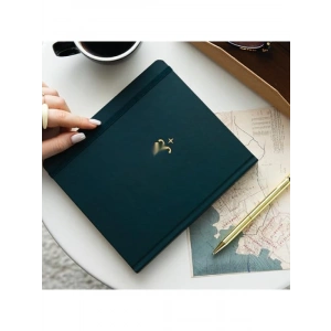 Dikey Haftalık Ajanda, Sert Kapak, 12 Aylık, Koyu Yeşil