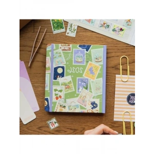 Dikey Haftalık Ajanda, Sert Kapak, Yeşil 18 x 20 cm