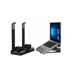 Dikey ve Eğimli 3 Slotlu Laptop Standı - Ergonomik Tasarım