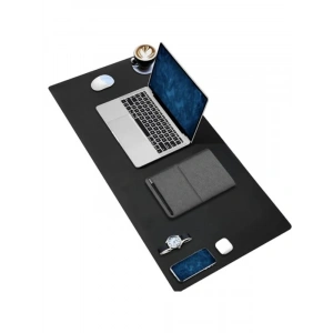 Dikişli Kenar ve Dayanıklı Tasarım - Büyük Boy Mouse Pad, Siyah