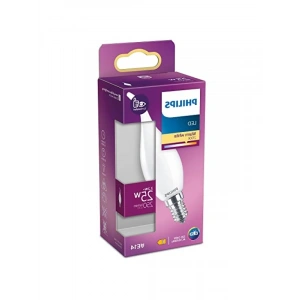 Dim Edilmeyen 25W E14 Mum Tipi Sıcak Beyaz LED Ampul