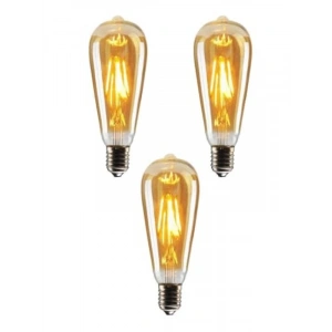 Dim Rustik Led Ampul, Sarı Işık Seçeneği ile Dekoratif Aydınlatma