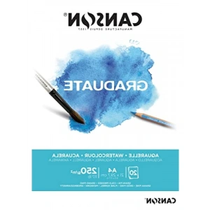 Din A4 Suluboya Kağıdı Bloğu, 20 Yaprak, 250 g/m²