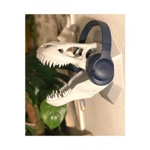 Dinazor Kafası Tasarımlı İskelet Kulaklık Standı ile Eğlence