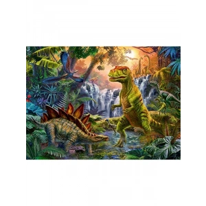 Dinozor Temalı 100 Parça Eğlenceli Puzzle, Çocuklar İçin
