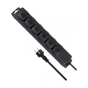 Dış Mekan Kullanımı için 6lı Priz Dağıtıcı (2m Kablo, IP44)