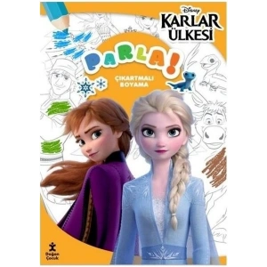 Disney Karlar Ülkesi Parla Çıkartmalı Boyama