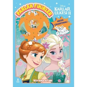 Disney Karlar Ülkesi Parlak Fikirler Neon Çıkartmalı Boyama Kitabı
