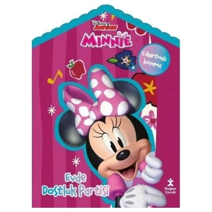 Disney Minnie Evde Çıkartmalı Boyama Kitabı